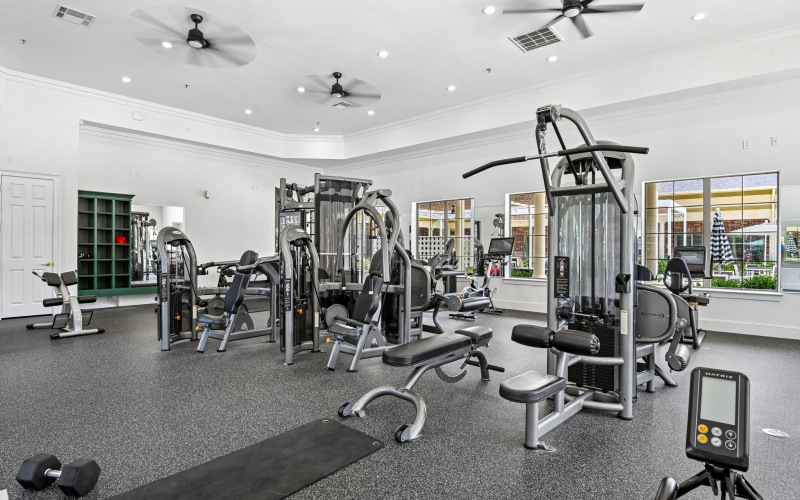 a well-equipped premium fitness center
